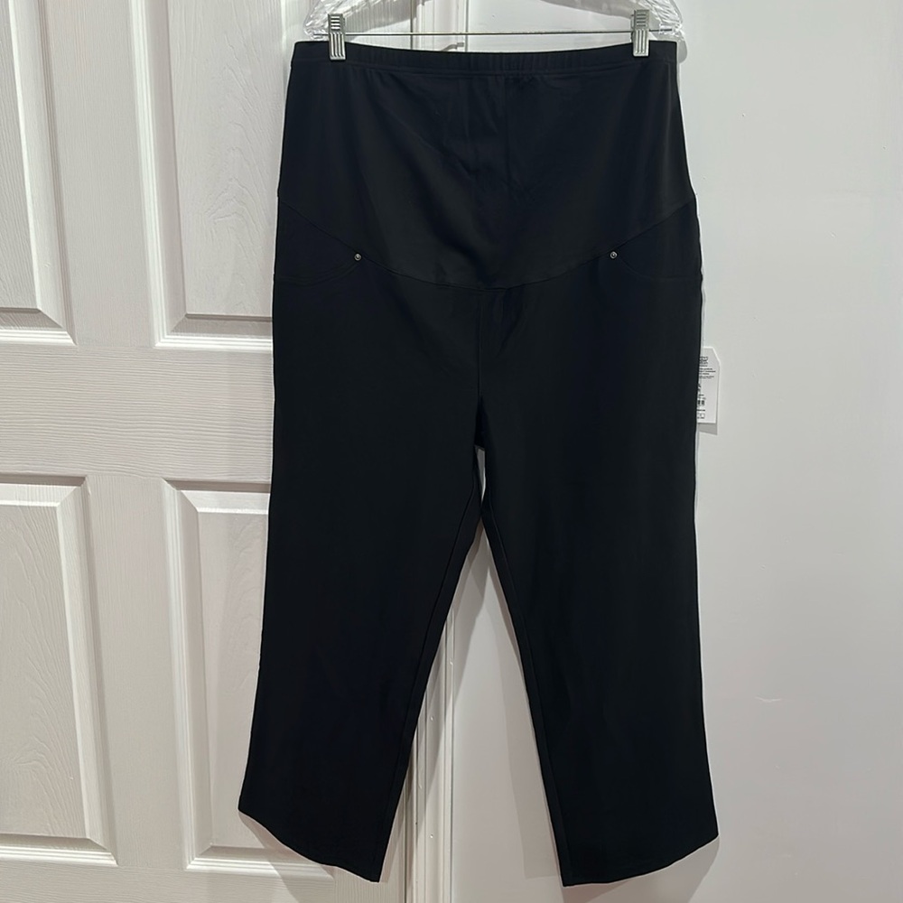 Time and Tru Maternity Essentials Straight Leg Jeggings Size XXL - Picture 4 of 12